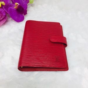 Louis Vuitton Red Epi Agenda